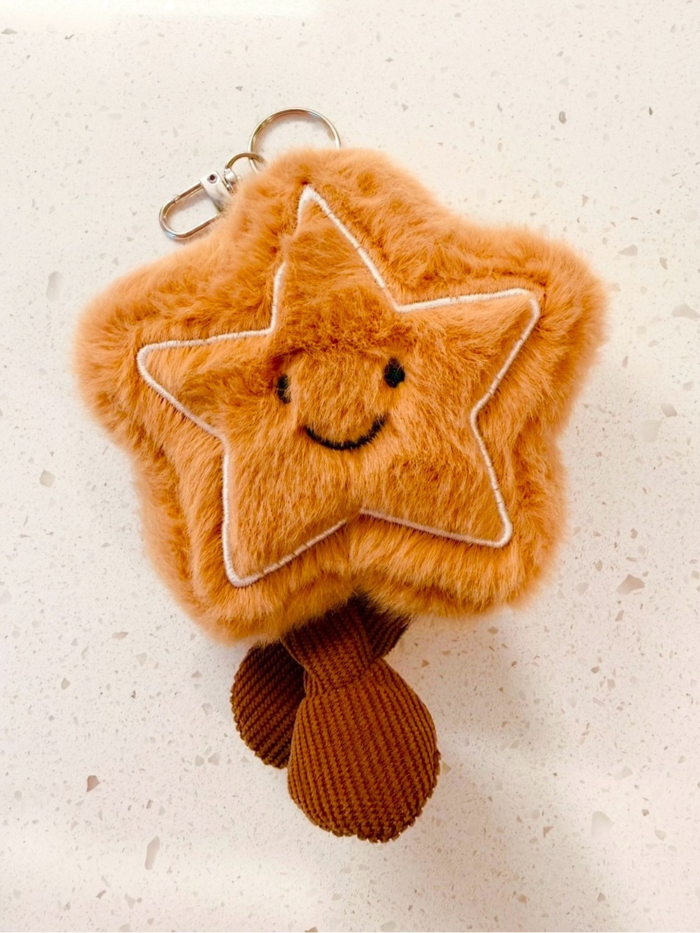 Fuzzy Star Keychain/bag charm